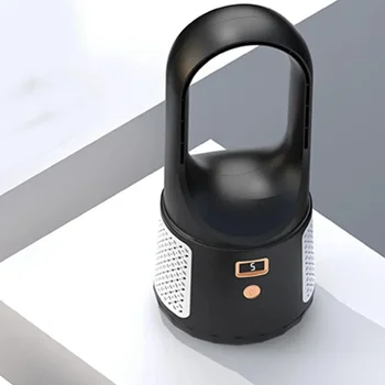 Ventilatore elettrico ricaricabile Ventilatore da pavimento senza lama Raffreddamento Torre di sicurezza per bambini Ventilatore da 2000 mAh Dispositivo di raffreddamento dell'aria domestico 6 marce 1