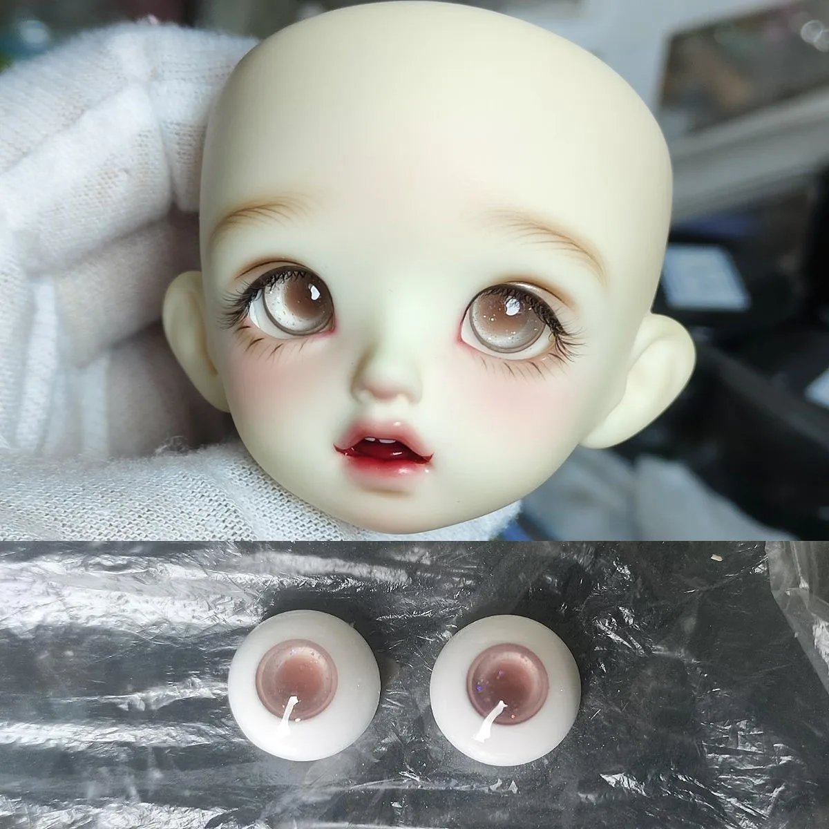 

8/10/12/14/16/18 мм кукольные глаза для 1/3 1/4 1/6 Bjd Ob11, кукла, смоляный пластырь для глазного яблока, искусственный глаз для девочек