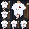 Summer Short Sleeved Anime Cute Hello Kitty Printed Children T-Shirt Cartoon Kid T Shirt Casual Top Girl Boy Clothing Baby Tee 1
