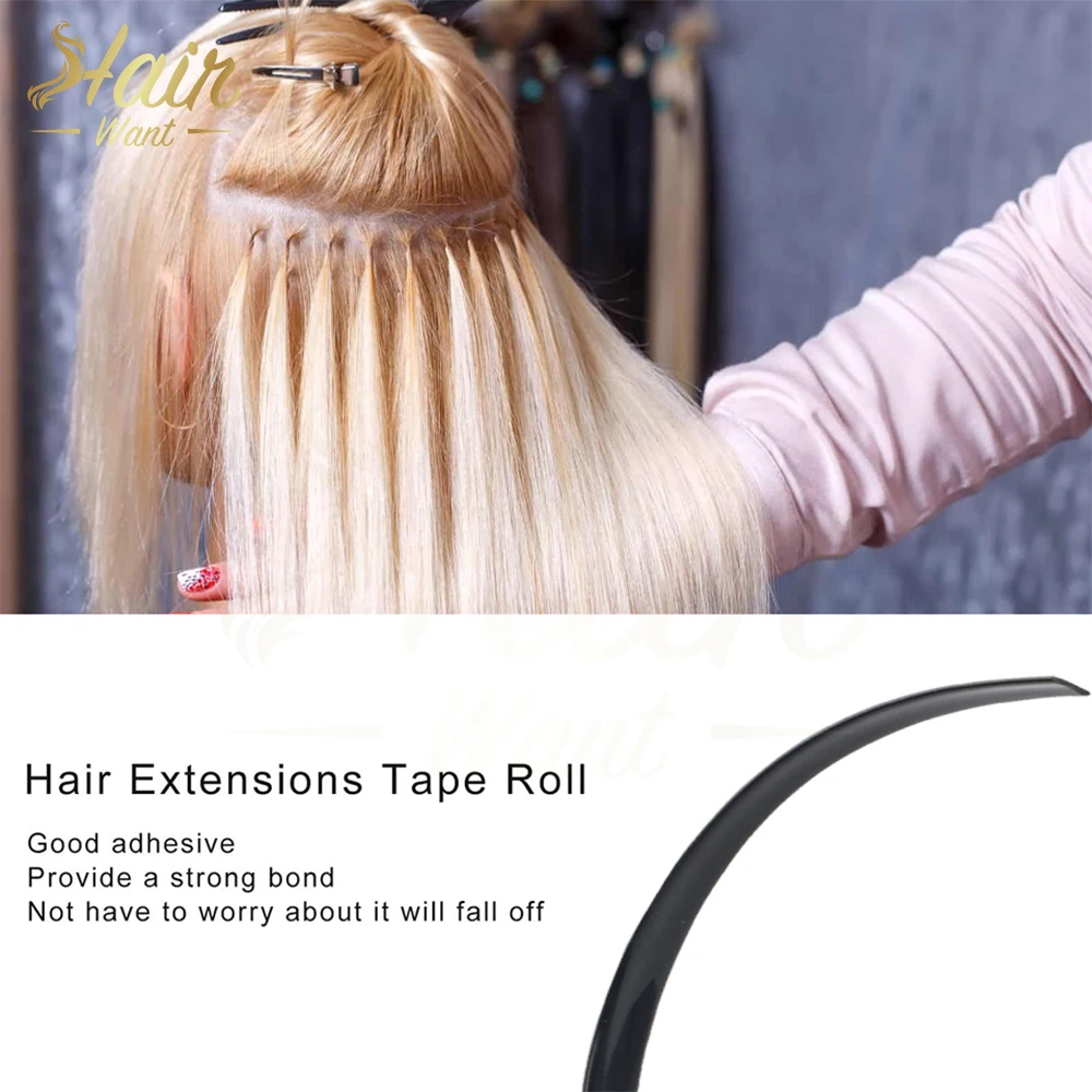 Keratin Glue Hair Extensions Bonding Glue Hot Fusion Flat Tip Extensions Pre-Bonded Roll Beads Styling Tool