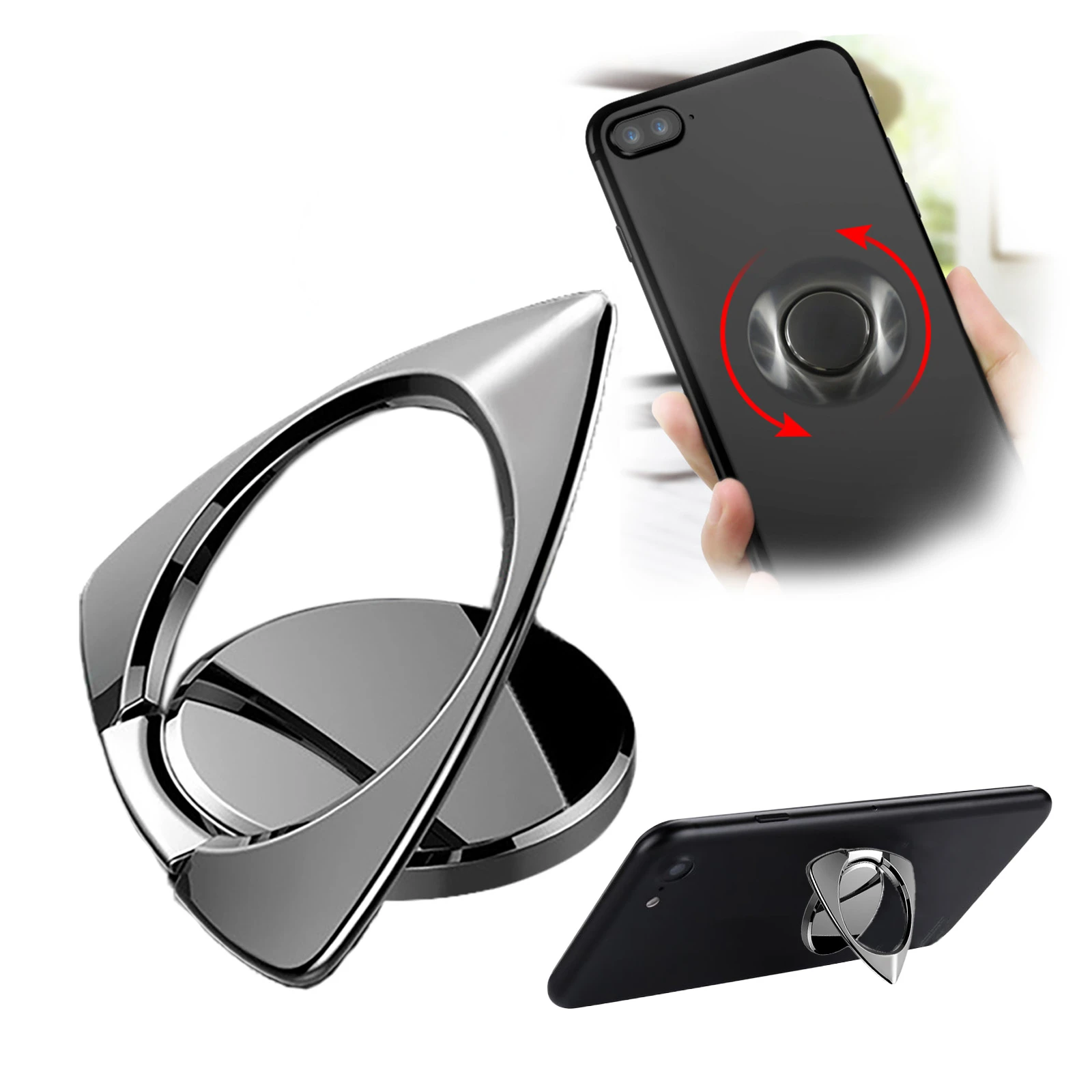 Spytte Støt galop Cell Phone Fidget Spinner Grips 360 Degree Finger Ring Holder Stand  Attachable Kickstand Telephone Case Accessory Strap Gripper| | - AliExpress