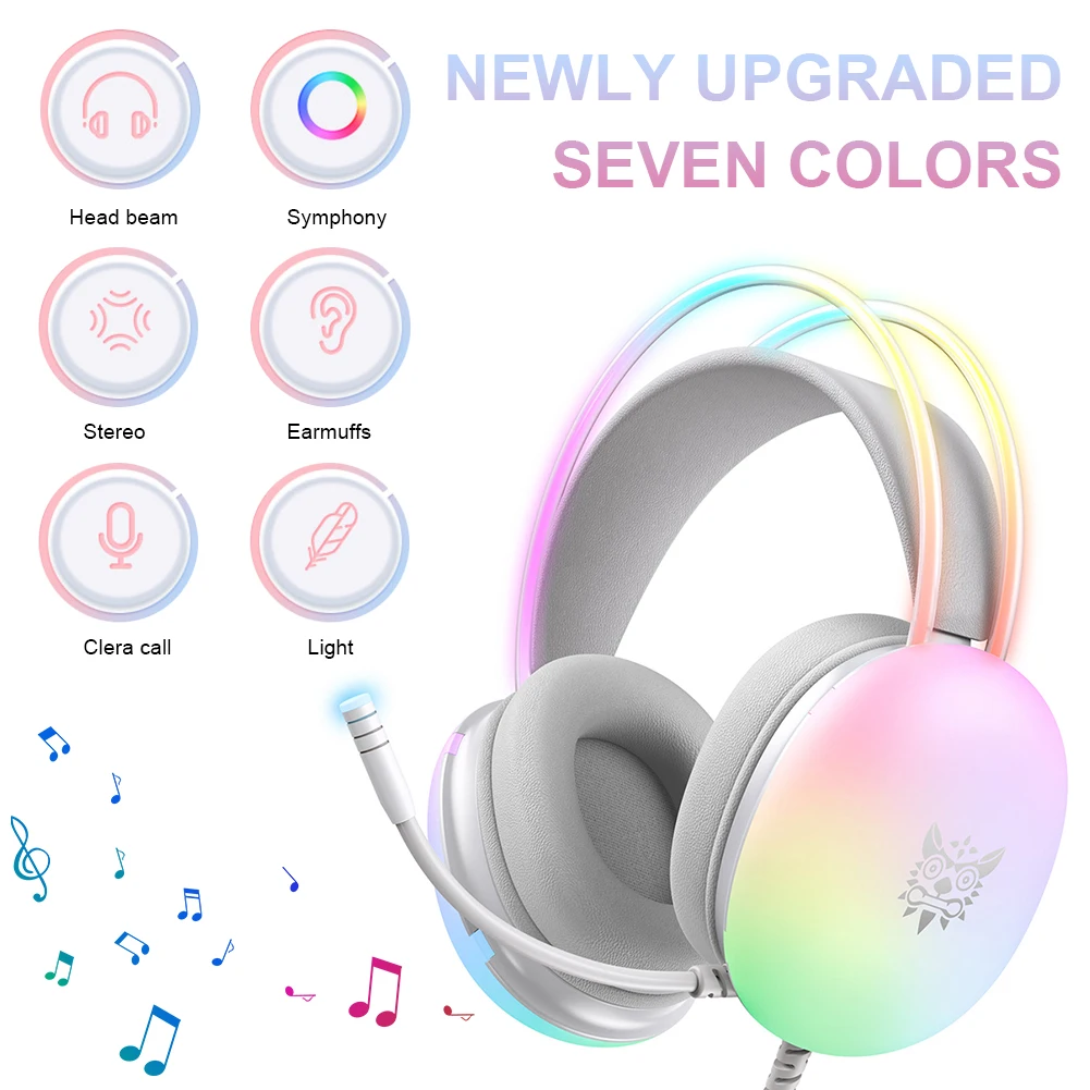 Gaming Headset Over Ear Headphones with Mic Wired Headphones Gaming for PS4 PC Laptop