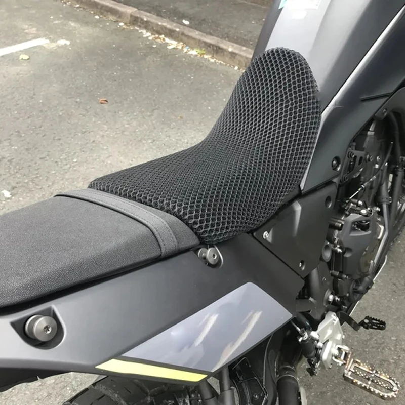 Tenere 700 미끄럼 방지 절연 패드 Yamaha TENERE700 t7 t 700 2020 냉각 시트 커버 오토바이 3d 벌집 메쉬에 적합