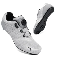 Professional Big Bike Shoes Men's Ultra-light Breathable Mountain Bike Shoes Self-locking Racing Road Bike SPD Sports Shoes 2