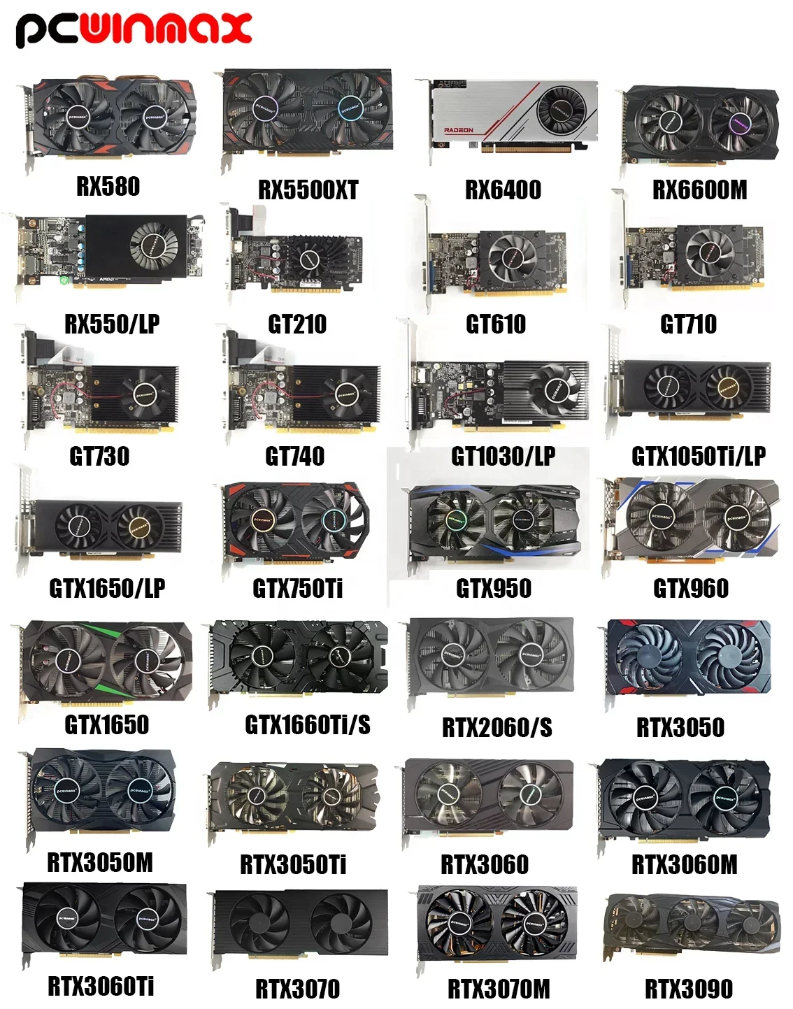 yyhc GPU gaming graphic card rx 6400