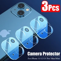 3Pcs Volle Abdeckung Kamera Objektiv Protector auf Für iPhone 13 12 11 Pro Max Gehärtetem Glas Für iPhone 13 12 Mini Kamera Protector