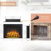Electric Fireplace Insert with Front Trim Kit, Fire Crackling Sound, 750W/1500W Heater, Remote Control Electronic Fireplace 5