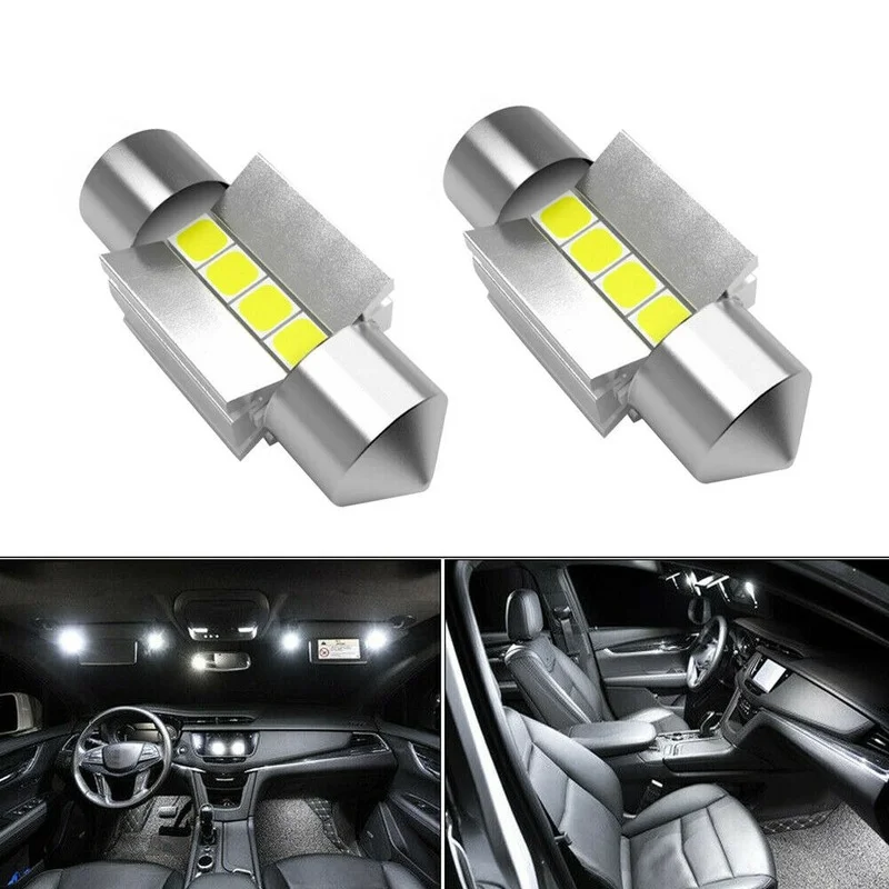 2Pcs/Set Car Auto Universal Accessories 31MM Universal Car LED Interior Dome Reading Light Bulbs Car Lights Parts