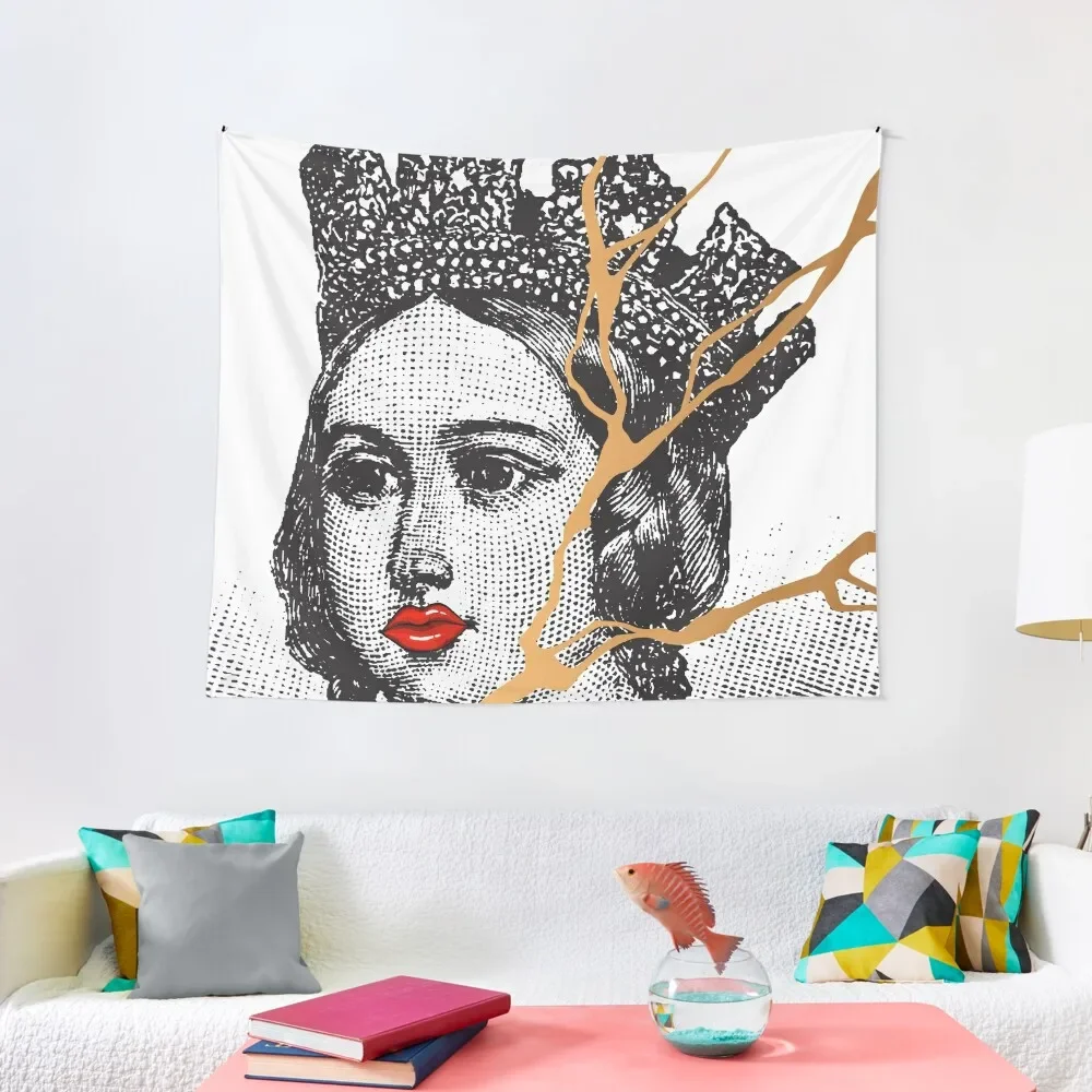 

Queen Victoria Modernized Vintage Pop Art Tapestry Decoration For Bedroom Home Decor Accessories Tapestry