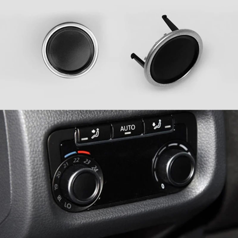 2PCS Rear Air Conditioning Knob AC Knob Heat Control Switch Button For Sharan Auto Accessories