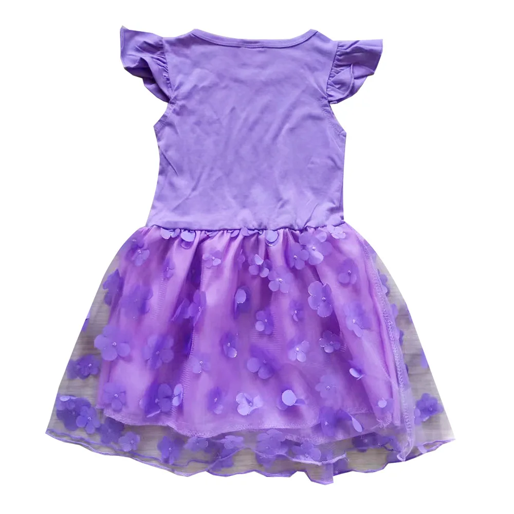 Cosplay Costume Girls Dress Diana and Roma Show Toddler Fly Sleeve Petal Skirt Bag Halloween Party