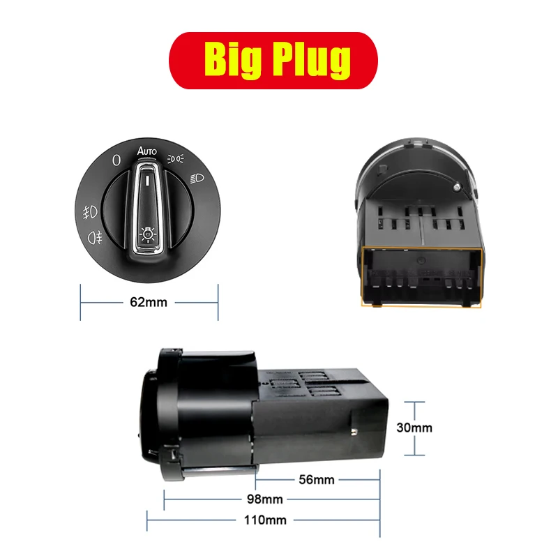 รูปสินค้า สวิตช์ควบคุมไฟหน้าอัตโนมัติ Light Sensor สำหรับ Volkswagen