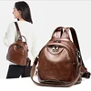Women Vintage High Quality Real Soft Leather Small Backpack Casual Travel Shoulder Bags Totes Ladies Crossbody Backpacks 1