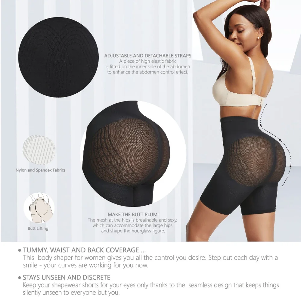 Women's Butt Lifter Low Waist Panties Smooth Round Shape Seamless