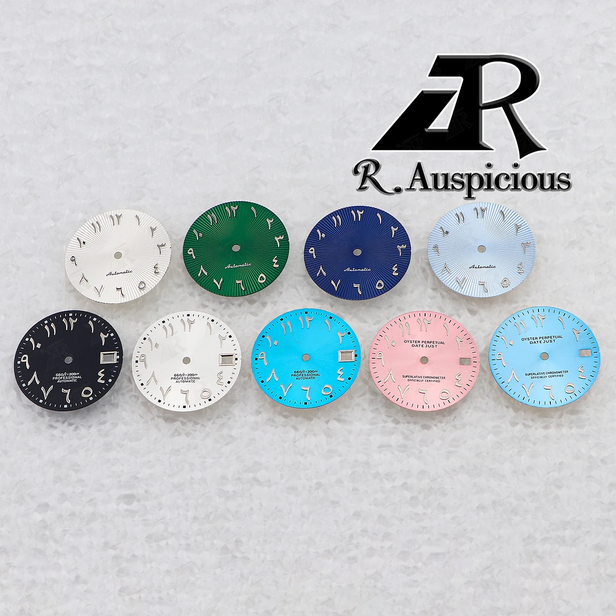 28.5mm Black and White Arabic Math Dial for Watch Repair and Replacement