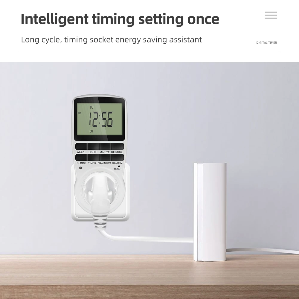 Acquista Spina UE Intelligente Elettronico Digitale Controllore Orario Timer Interruttore Presa Risparmio Energetico Timer Da Cucina Presa Temporizzata Regolabile Settimana Ora In Italia A Partire Da 12 - Foto 2