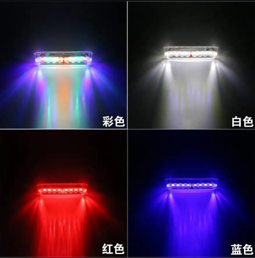 

GM Night Warning Light Wiring-Free Solar Strobe Motorcycle Anti-Collision LED Decoration Bright