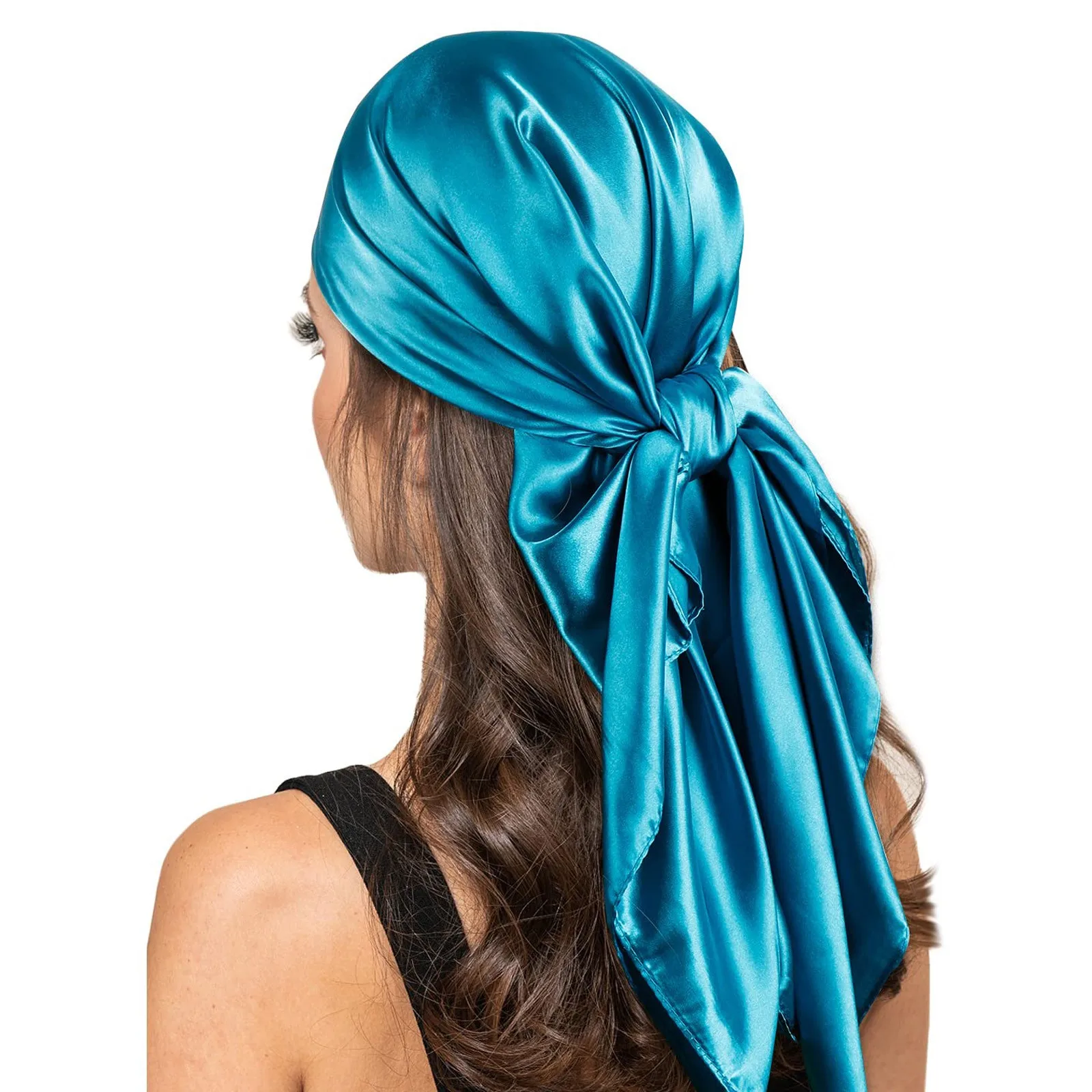 Square Scarf Around Satin Scarf Styles How To Tie Head Scarves 90