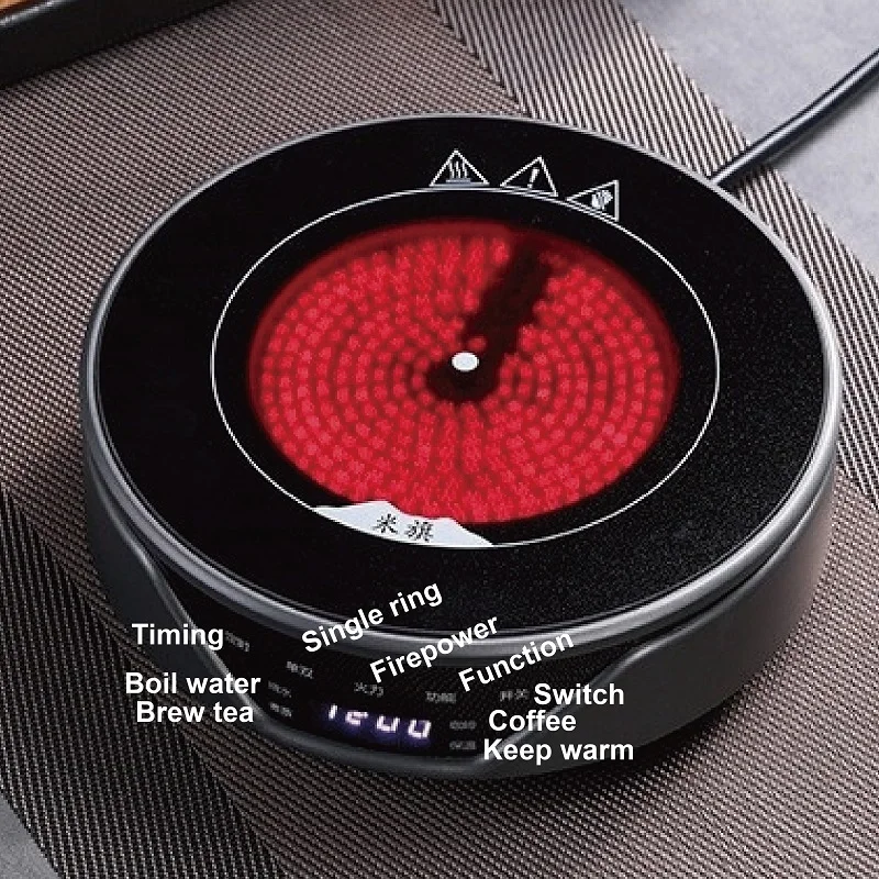 220V Electric Ceramic Stove Tea Stove Electric Hot Plate Heater Stove 4 Gear Coffee Heating Furnace Mini Tea Maker Water Boiler 5