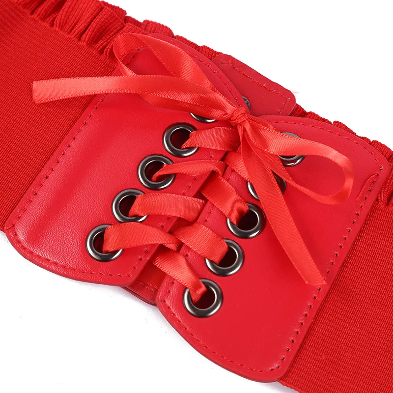 White Elastic Stretch Belt For Women High Quality Luxury Corset Waistband