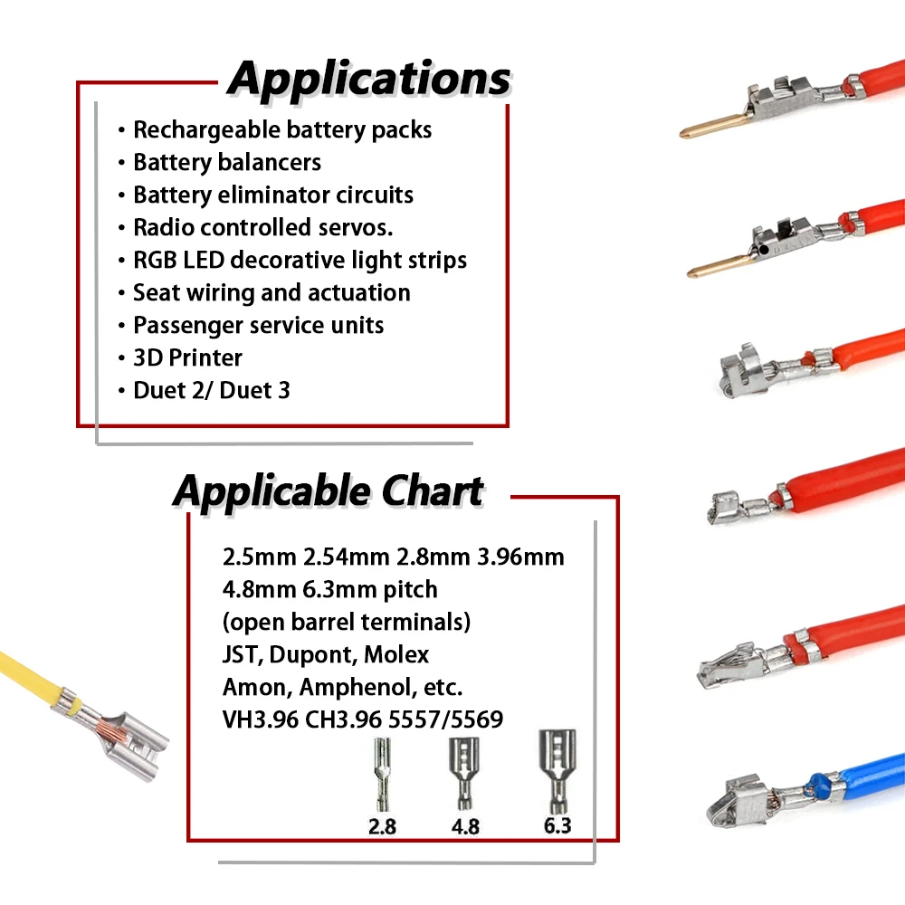 CLB-58B EDM Open Barrel Terminals Crimping Tools AWG28-18 0.08-1.0mm Car Wire Pliers Work With JST ZH PH XH VH Dupont Molex 4