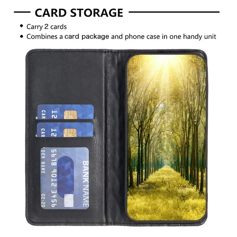 Luxurious Leather Magnetic Wallet Phone Case – Skin Friendly Flip Cover