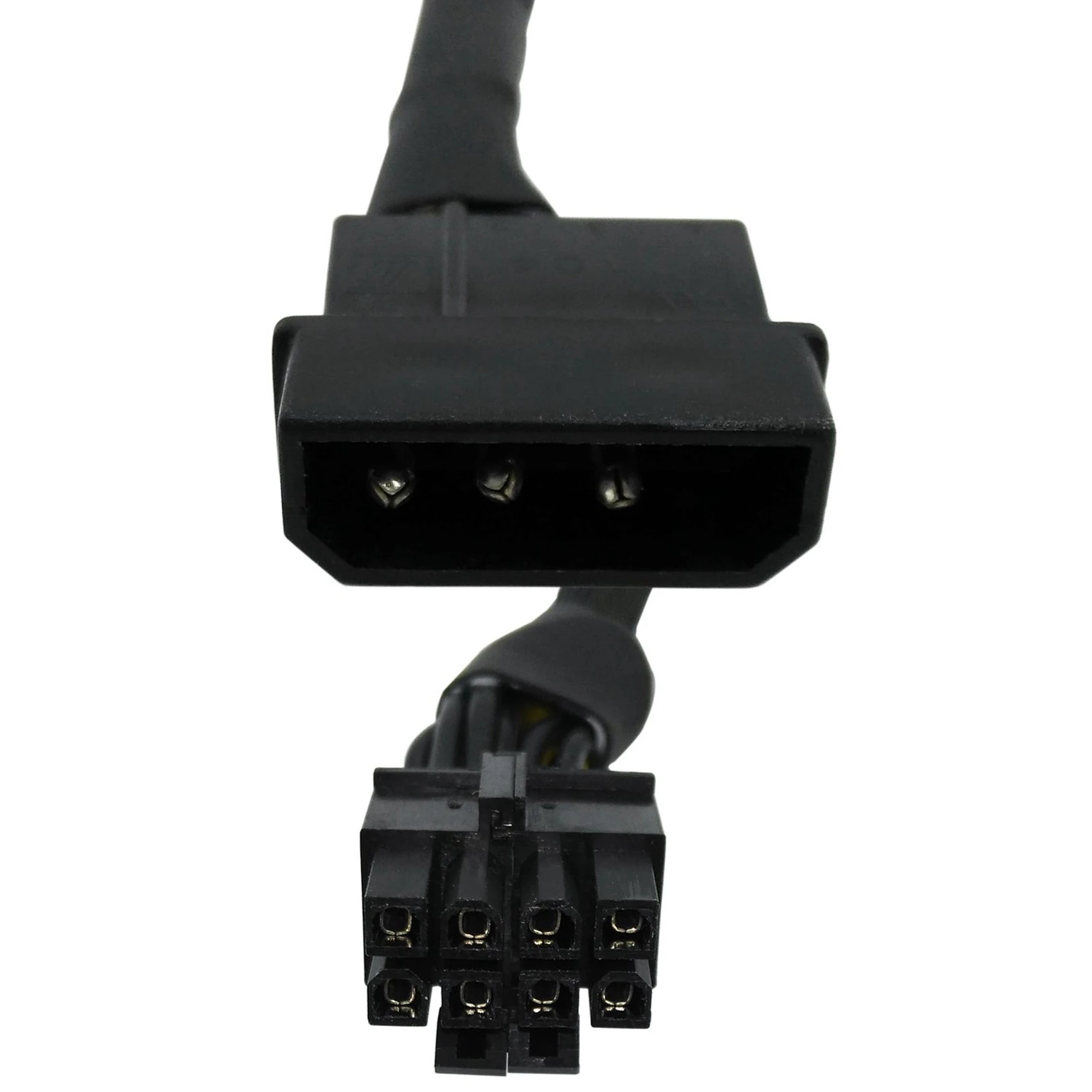 EPS-12V 전원 어댑터 컨버터 슬리브 케이블, LP4 Molex 수-CPU 8 핀 (4 + 4), 13 인치 (33cm), 2 개