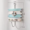 Mediterranean Style Hooks Decorative Wall Hook Nautical Coat Hanger Ocean Decor Key Hanger Beach Wall Home Decoration Wood Decor 5