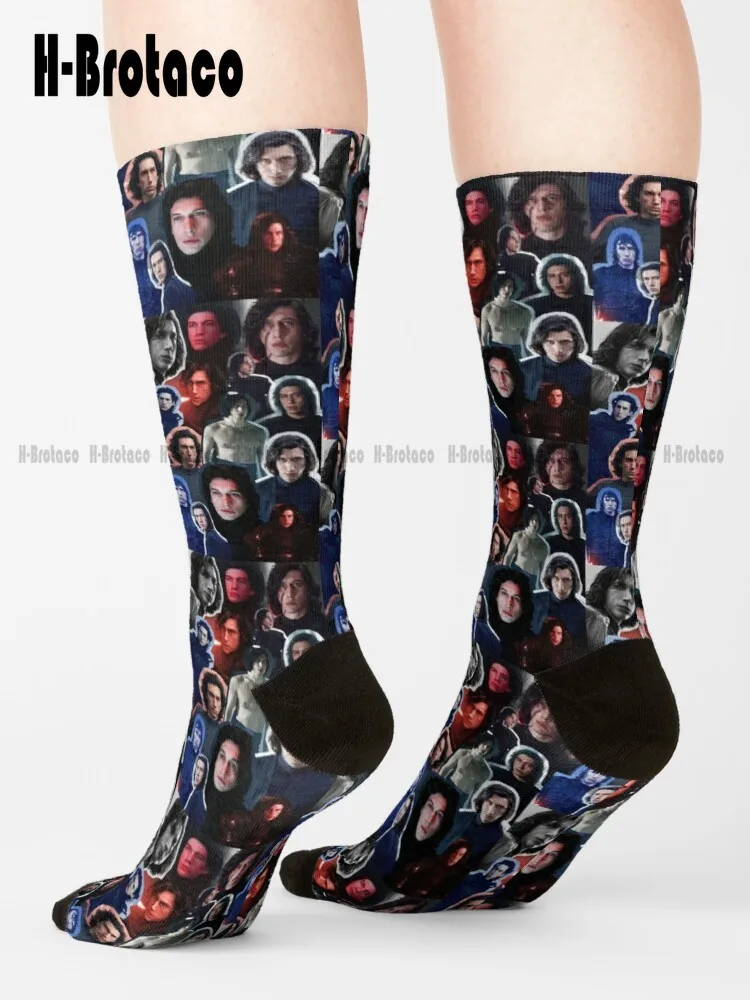 

Adam Driver As Ben/Kylo Collage Edit Socks Boy Socks Comfortable Best Girls Sports Harajuku Gd Hip Hop Cartoon Teen Youth Socks