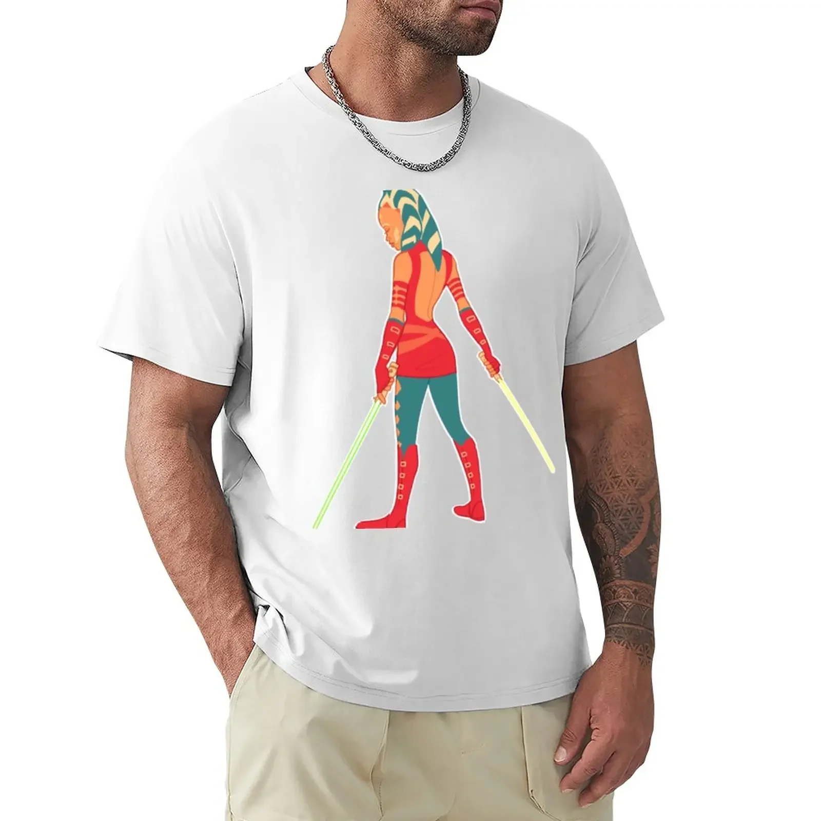 

ahsokie T-Shirt sweat blanks heavyweights plain white t shirts men