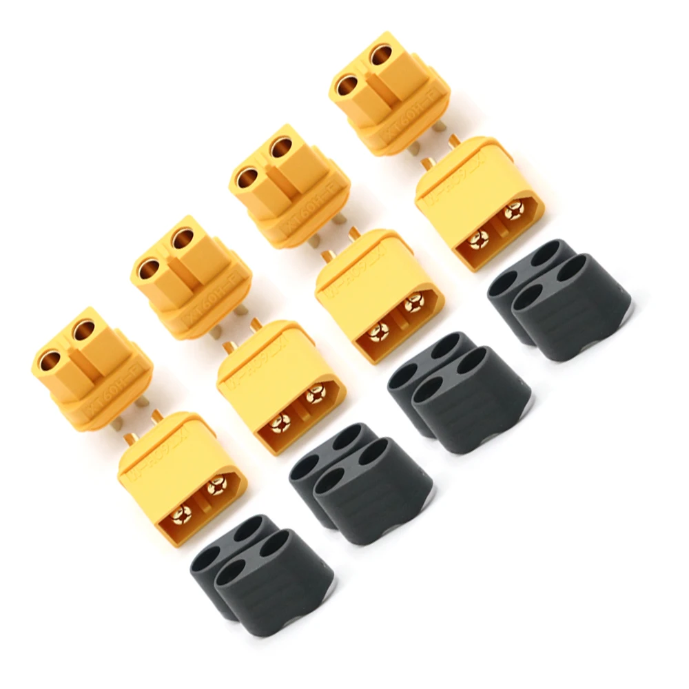 

Amass 50 пар XT60 + XT60H разъем с оболочкой корпус штекер и гнездо для RC Lipo батарея FPV Квадрокоптер