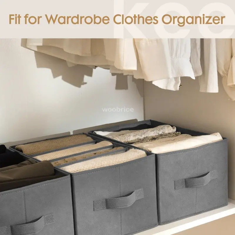 Organizer for drawers Clothes Organizer Pants Jeans Storage Box Cabinet Drawer Organizer Underwear Socks T-Shirt Wardrobe Storage