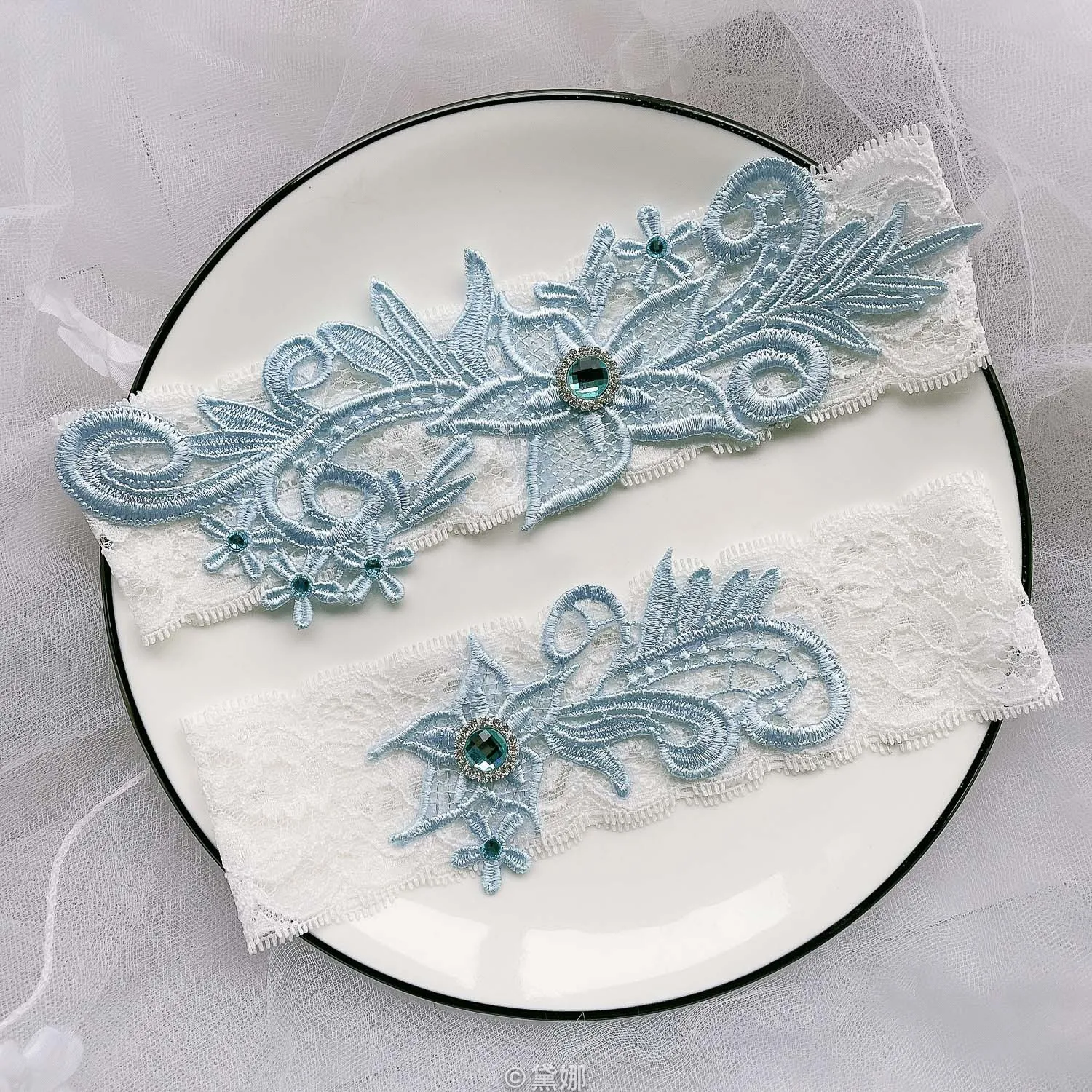 2pcs/set Wedding Garters  Sexy LaceFloral Sexy Garters for Women Bride Thigh Ring Bridal Elastic Leg Garter