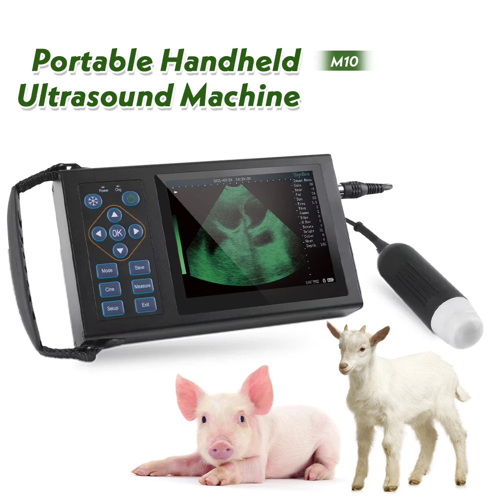 Veterinary Ultrasound Scanner For Pigs Sheep Vet Handheld Scanner with 3.5Mhz Me