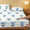 1 cartoon cute Donald Duck pattern digital printed frosted Fitted Sheett,bedroom printed bed cover,bedding(No pillowcase) 3