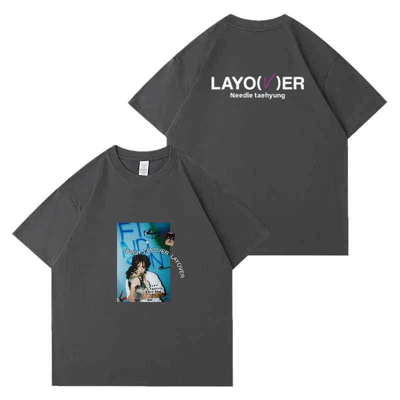 LAYOVER Tシャツ　テテ BTS V テテ LAYOVER ヨンタンTシャツ Mサイズ 新品 - メルカリ