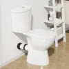 Rear Outlet Toilet With 19 Inch Tall Toilet Bowl & Tank, High Toilets For Seniors With Rear Discharge-Includes Extension Pipe 1