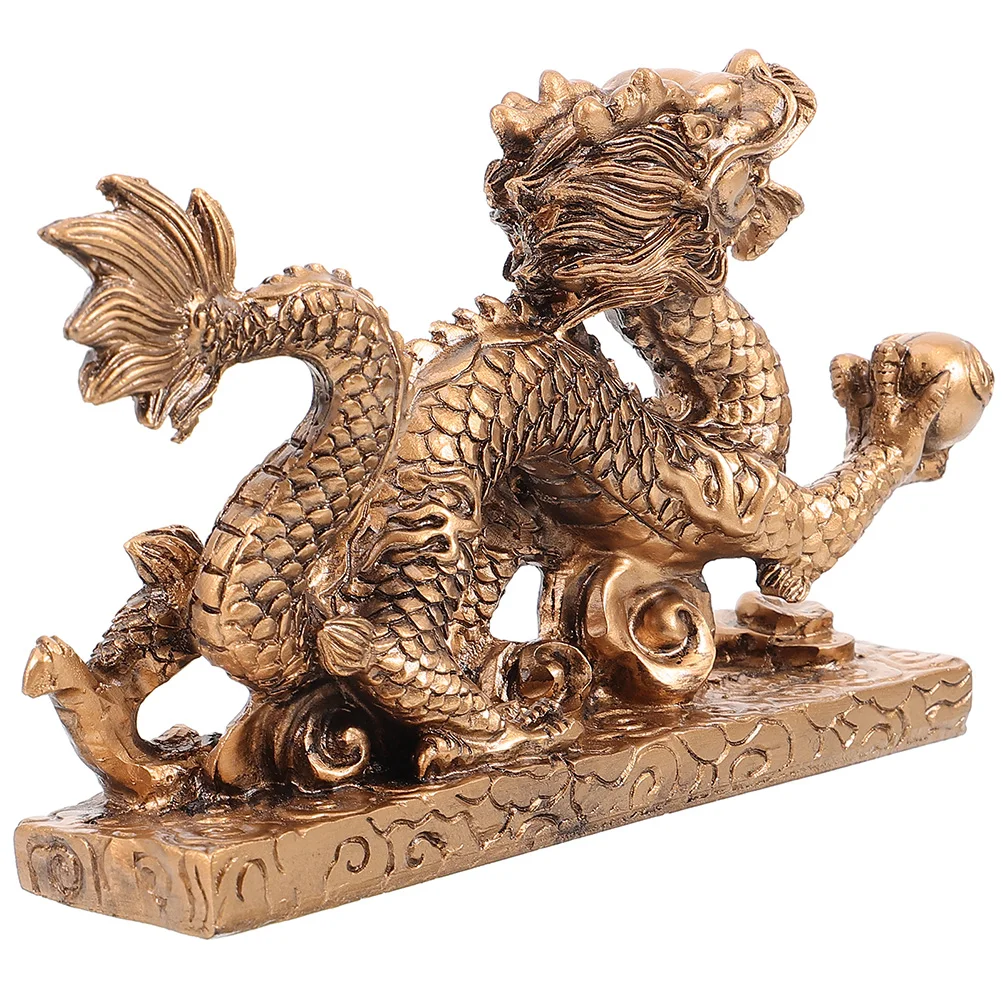 

Dragon Decoration Resin Dragon Statue Zodiac Dragon Figurine Table Dragon Decor