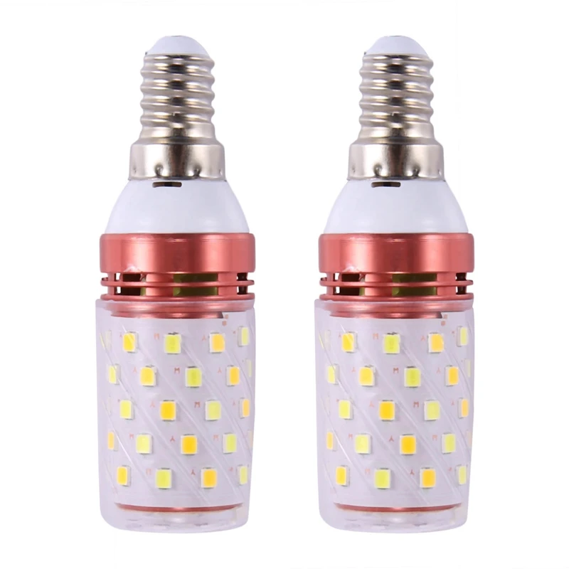 

LJL-2X 3 Color Temperatures Integrated SMD LED Corn Lamp E14 AC85V - 265V Warm White 12W