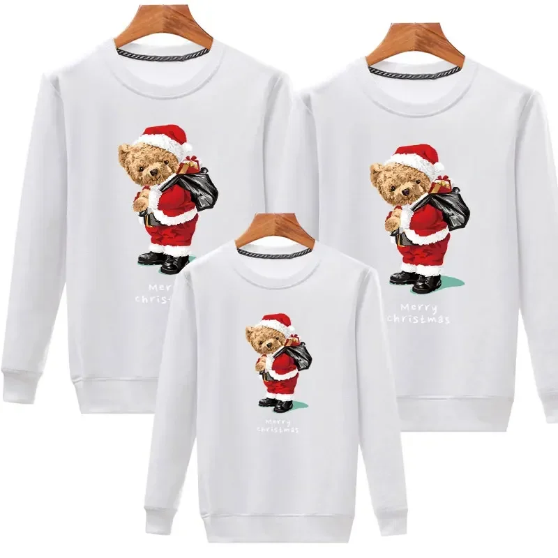 thumbnail image 4 of Conjunto familiar de jersey navideño, sudadera del escuadrón de Papá Noel, conjuntos a juego para madre, padre, hija e hijo, suéter para pareja, jersey para bebé y niño, 4 of 5
