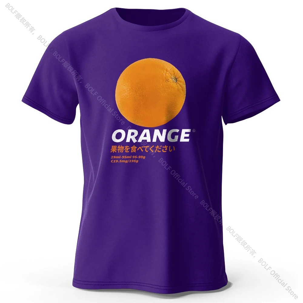 Fresh & Vibrant Orange Fruit Print T-Shirt - Soft & Comfortable Pure Cotton Summer Top