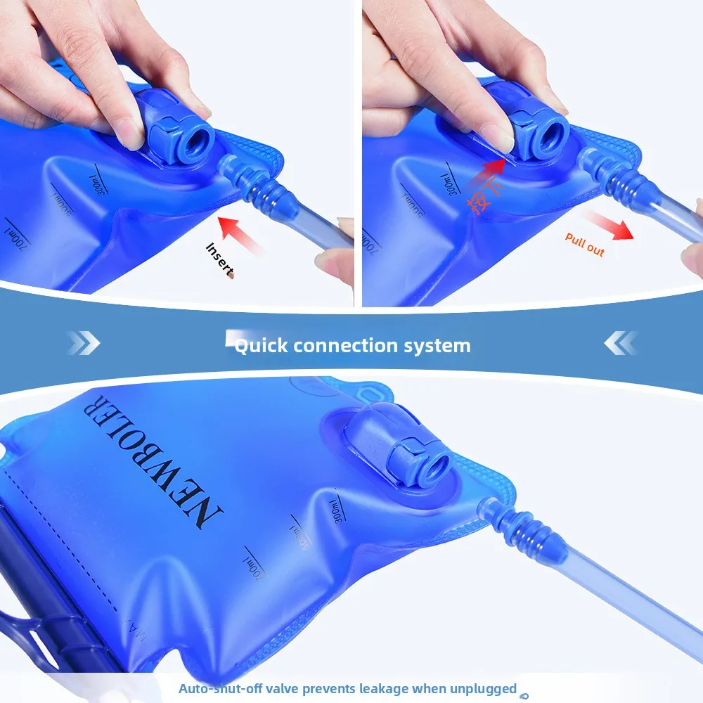 TPU 스포츠 물주머니 퀵 디스커넥트 휴대용 소프트 플라스크 (로드 바이크, 마라톤 러닝용)