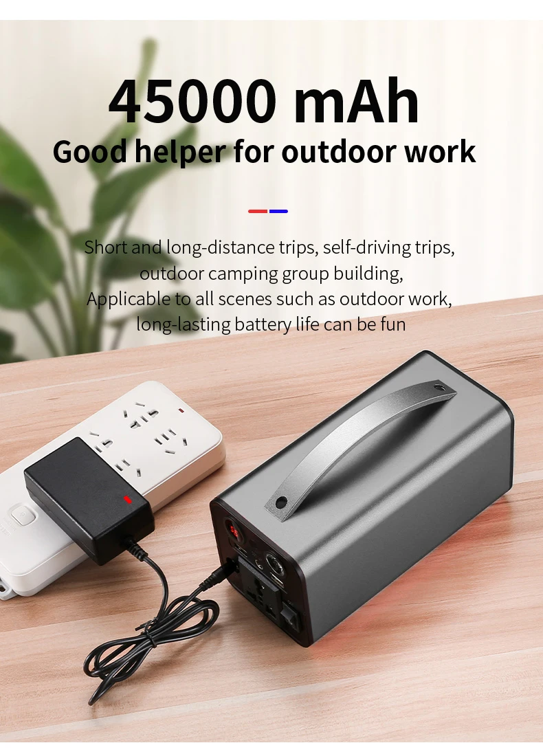 YYHC-Large Capacity AC Output 110W Portable Power Station Lithium Battery Power Bank Output Solar Energy Statio