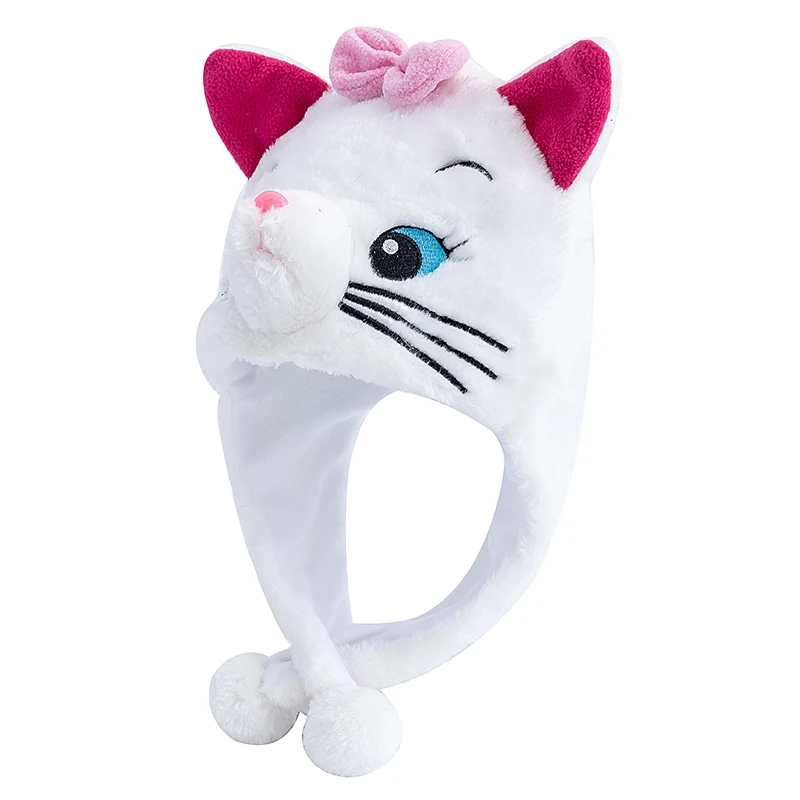 New Style Unisex Decorative Funny 3D Cat Animal Style Hat Mischievous Couple Cap For Man Women Plush Winter Lovely Family Hat