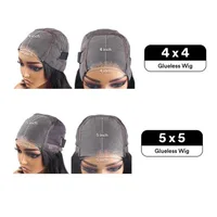 Perruque Lace Closure HD 5x5, Cheveux Humains Body Wave, Sans Colle, Lace Front, Noire, Densité 250%, Prête à Porter pour Femmes 6