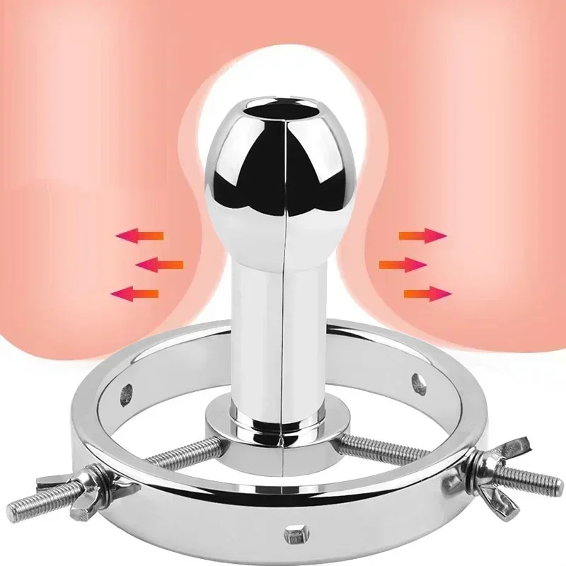Metal Anal Plug Dilator Anovaginal Peep Anal Sex Toy Deep Dilator Tool Butt Plug 18+