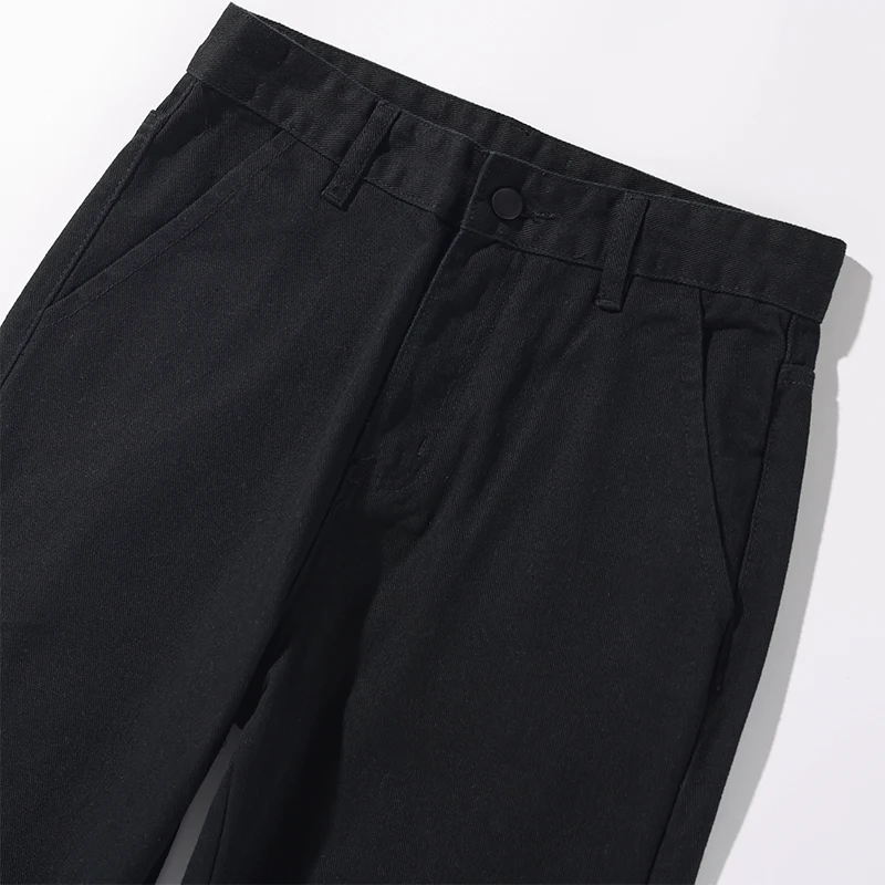 Embroidery Micro Flared Jeans Casual Loose Washed Trousers Quality Fabric Couple Neutral Fashion Hip Hop Pants Street  Apparel