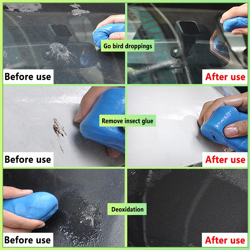 100g Car Cleaning Clay Bar Auto Detailing Cleaner Auto Detailing Car Deep Cleaning Wash Heavy Duty Remover Cleaner Sludge Mud cleaning gel car cleaning tool car cleaning clay bar cleaning magic mud car detailing cleaner car cleaning gel