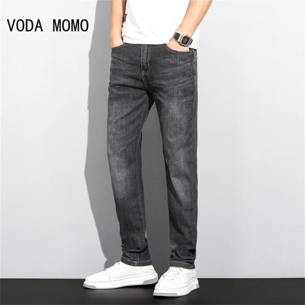 Men Classic Jeans Jean Homme Pantalones Hombre Men Mannen Soft Black Biker Masculino Denim Overalls Mens Pants