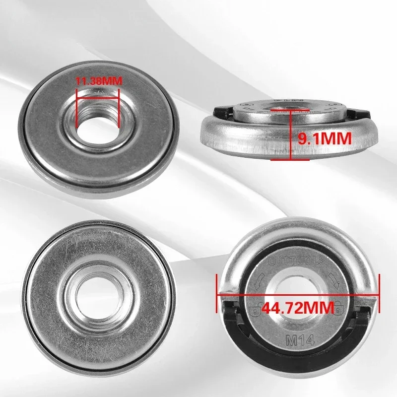 Quick Release Flange Nut M14 M10 Thread Angle Grinder Locking Nut 5Pcs